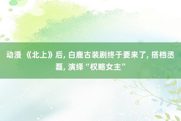 动漫 《北上》后， 白鹿古装剧终于要来了， 搭档丞磊， 演绎“权略女主”